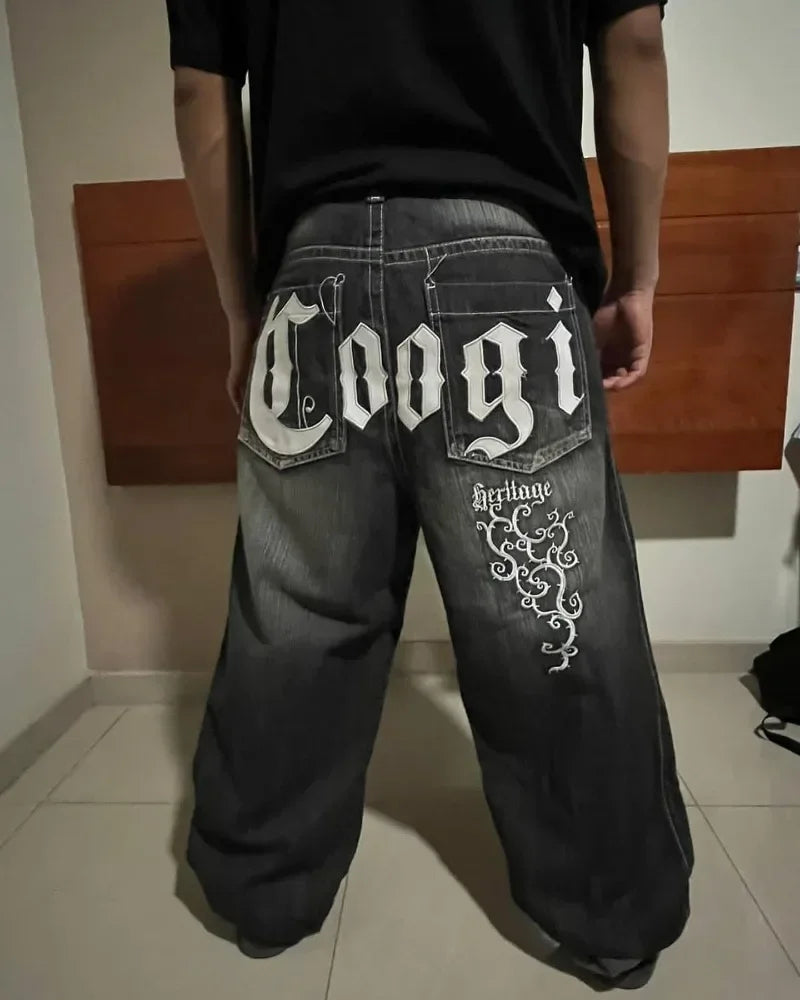 Custom black jeans