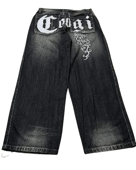 Custom black jeans