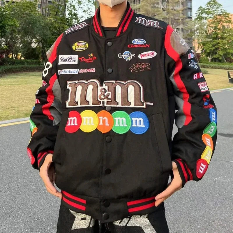 Embroidered racing jacket