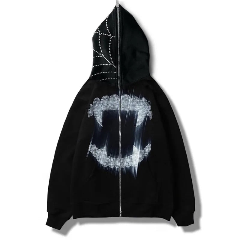 Scream hoodie zip-up