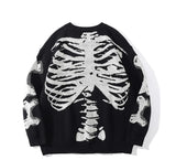 Skeleton sweater y2k