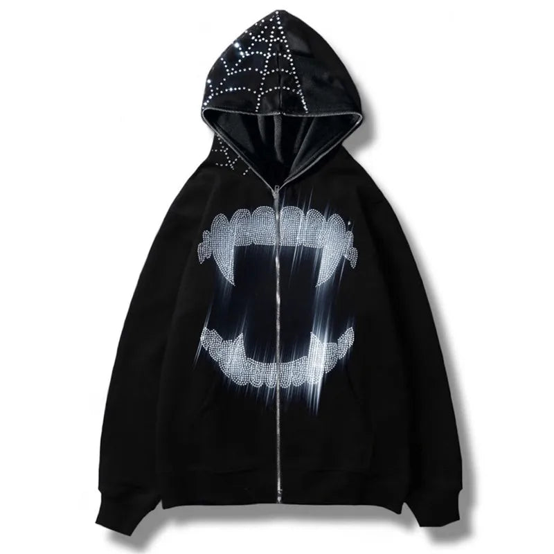 Scream hoodie zip-up